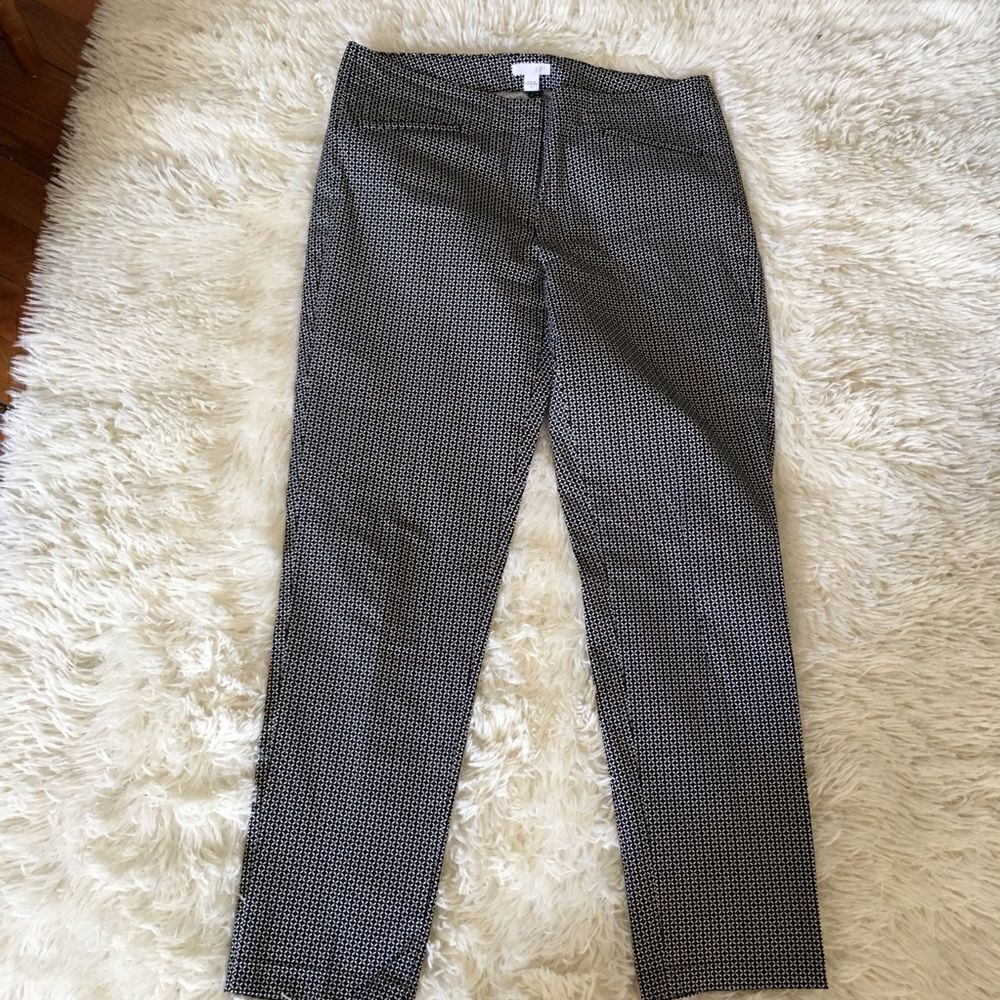 New! J Jill diamond pattern ankle skinny pant
